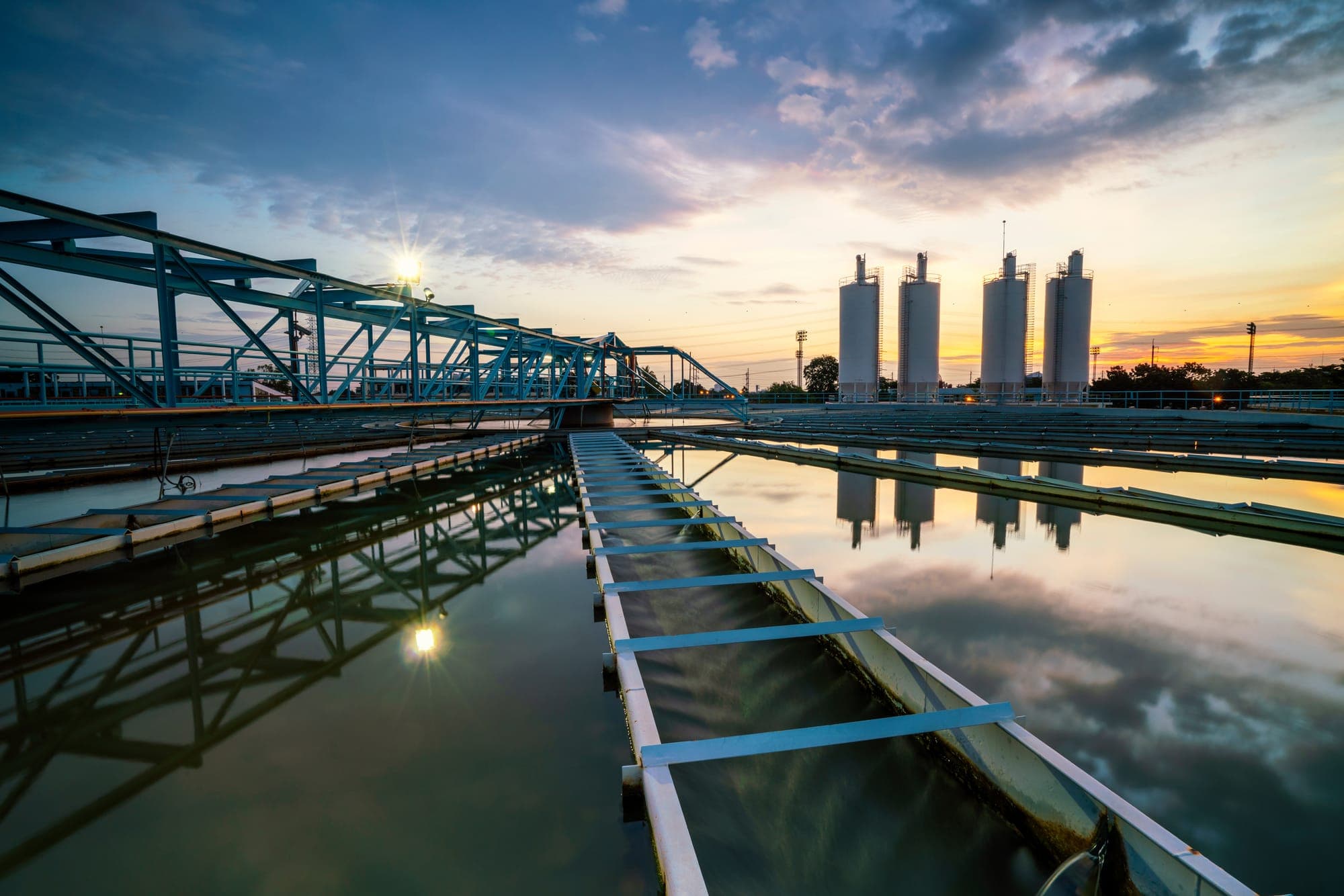 Industrial pump piping corridor